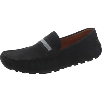 Steve Madden Mens Nubuck Contrast Trim Driving Moccasins In Multi