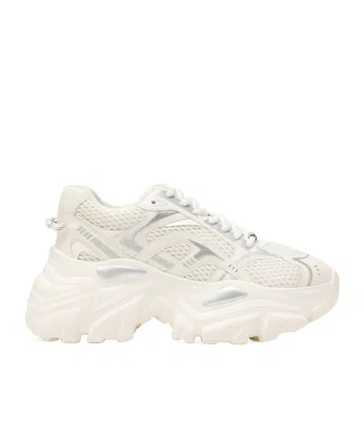 Steve Madden Mesh Dad Sneakers In White