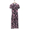 Steve Madden Mesh Short Sleeve Dress In Blurred Rose