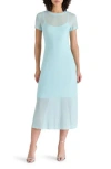 Steve Madden Mesh T-shirt Dress In Lapis