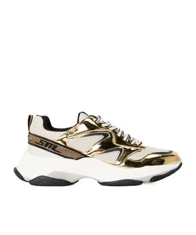 Steve Madden Meshpanel Metallic Chunky Sneaker, In Gold