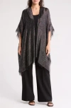 STEVE MADDEN STEVE MADDEN METALLIC FRINGE TOPPER