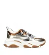 Steve Madden Metallic Progressive Sneakers In Grey