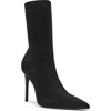 Steve Madden Midnite Knit Stiletto Bootie In Black