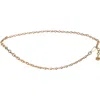 Steve Madden Mini Bevel Link Chain Belt