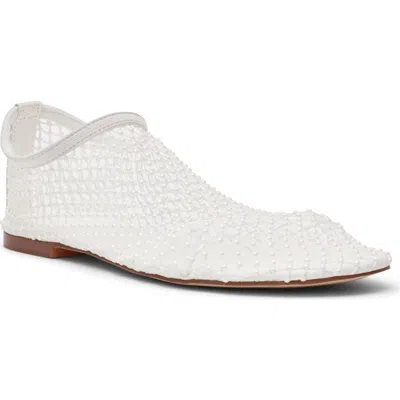 Steve Madden Mino Flat In Pearl