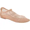 Steve Madden Mino Mesh Flat In Neutral