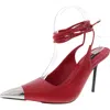 Steve Madden Mira Womens Lace-up Leather Ankle Strap In Multi