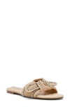 Steve Madden Misha Slide Sandal In Natural Raffia