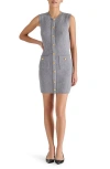 Steve Madden Mitsy Sleeveless Rib Sweater Dress In Blue
