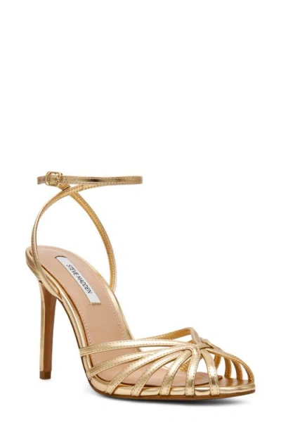 Steve Madden Mizuna Ankle Strap Sandal In Gold