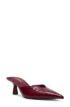 Steve Madden Mod Pointed Toe Mule Pump In Red