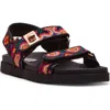 Steve Madden Mona Sandal In Black Multi