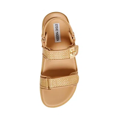 Steve Madden Mona Sandal Raffia Mona04s1-816 Women's In Brown