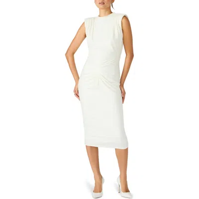 Steve Madden Monika Midi Sheath Dress In White