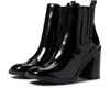 Steve Madden Morton Boots Women's Black Block Heel Ankle Booties Jobb1540 In Black
