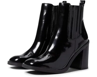 Steve Madden Morton Boots Women's Black Block Heel Ankle Booties Jobb1540
