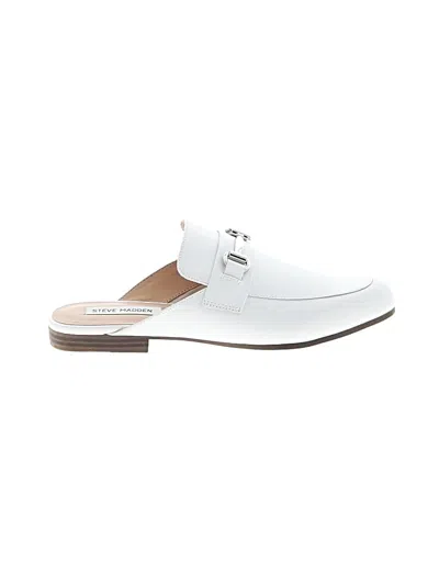 Pre-owned Steve Madden Mule/clog In White