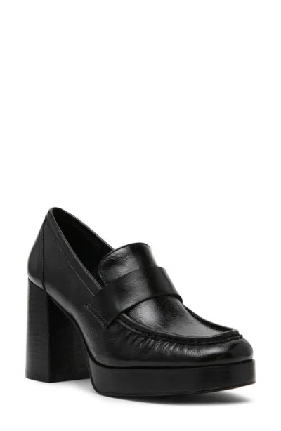 Steve Madden Munday Platform Pump In Black Patent