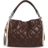 Steve Madden Nala Quilted Tote Bag In Brown