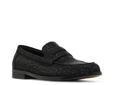 Steve Madden Natan Penny Loafer In Black