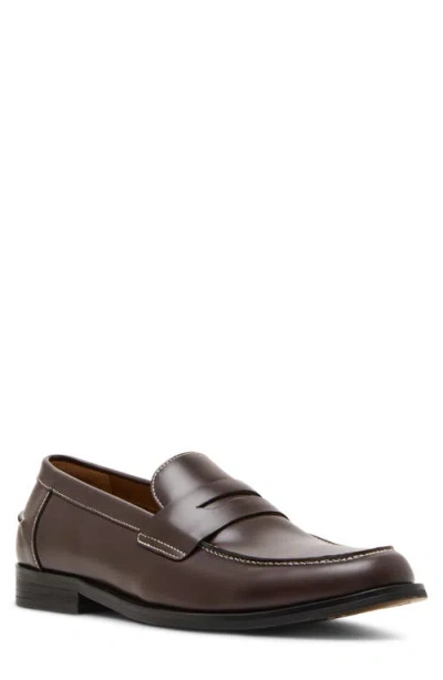 Steve Madden Natan Penny Loafer In Brown