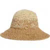 Steve Madden Nela Ombré Crochet Bucket Hat In Brown