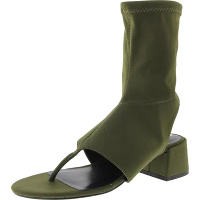 Steve Madden Neo Womens Zipper Nylon Block Heel