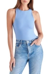 Steve Madden Nico Sleeveless Bodysuit In Indigo Blue