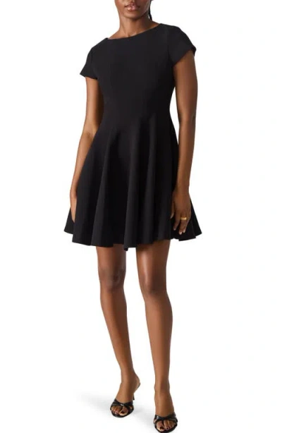 Steve Madden Nili Fit & Flare Minidress In Black
