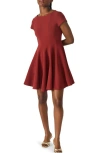 Steve Madden Nili Fit & Flare Minidress In Red
