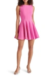 Steve Madden Nili Fit & Flare Minidress In Tawny Pink