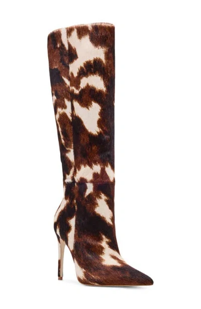 STEVE MADDEN STEVE MADDEN NITRO GENUINE CALF HAIR KNEE HIGH BOOT