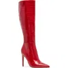 Steve Madden Nitro Knee High Boot In Red