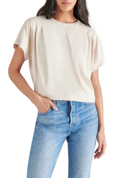 Steve Madden Noah Pleat Top In Ivory