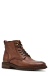 Steve Madden Noby Lace-up Boot In Tan Leather