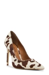 Steve Madden Noir Genuine Cafl Hair Pump In Multi