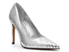 Steve Madden Noir Pointed Toe Pump In Silver