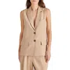 Steve Madden Nolan Suiting Vest In Khaki