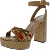 Steve Madden Nolita Womens Cow Hair Animal Print Heels In Multi