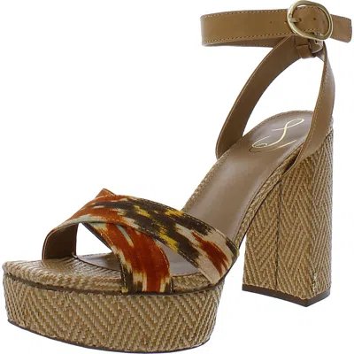 Steve Madden Nolita Womens Cow Hair Animal Print Heels In Multi