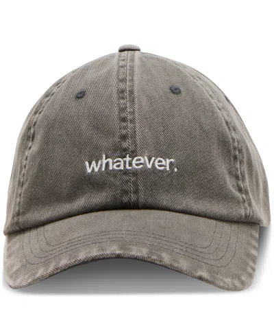 Steve Madden Nothings Over Worn Denim Baseball Cap In Washed Black