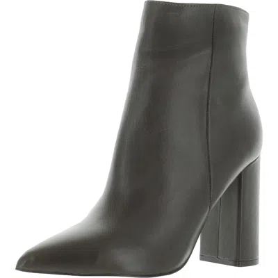 Steve Madden Noticed Womens Leather Pointed Toe Mid-calf Boots In Black