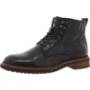 Steve Madden Nova Mens Lace-up Leather Chukka Boots In Black