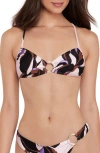 Steve Madden O-ring Bikini Top In Multi