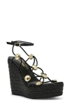 Steve Madden Oaklie Platform Slide Sandal In Black
