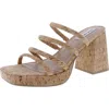 Steve Madden Observe Womens Open Toe Platform Heels In Beige