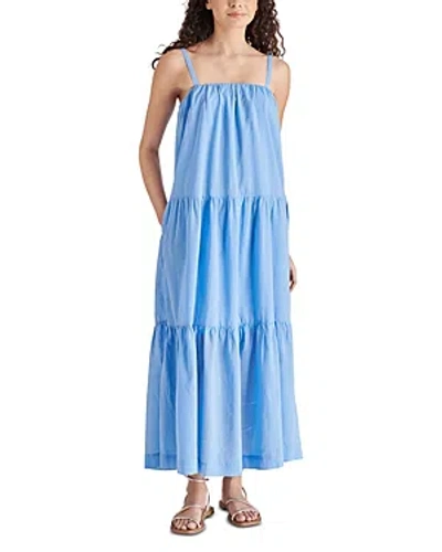 Steve Madden Oceane Tiered Maxi Dress In Azure Blue