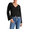 Steve Madden Odelia Crop Cardigan In Black