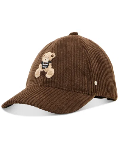 Steve Madden Oh Bear Collegiate Baseball Cap In Brown